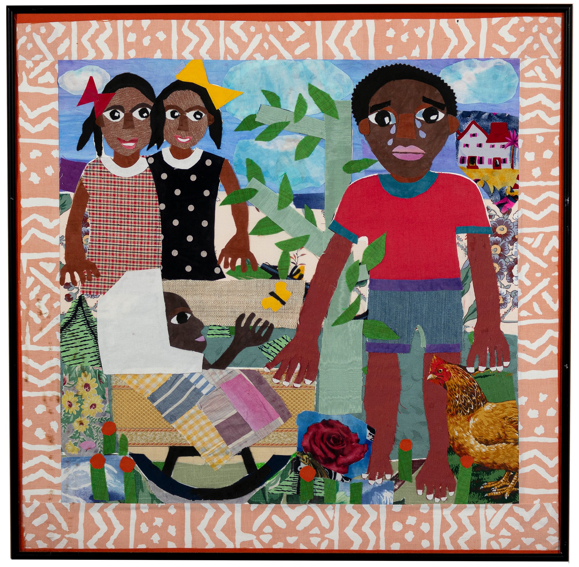 Michael Cummings Quilt With Figures