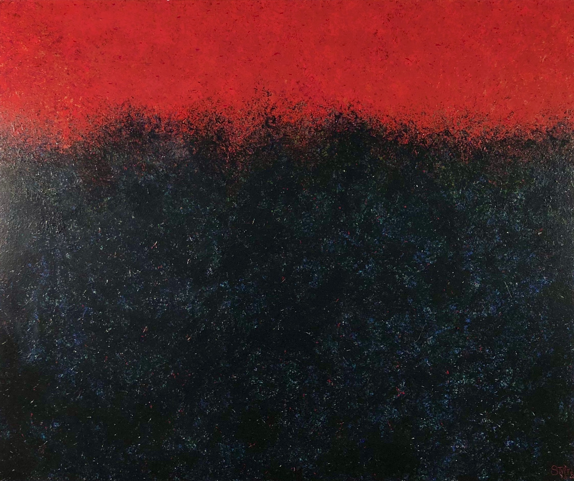 Abstract Oil Painting By Freddie Styles