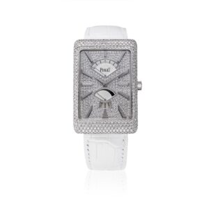 Piaget Black Tie Wristwatch Full Diamond Set