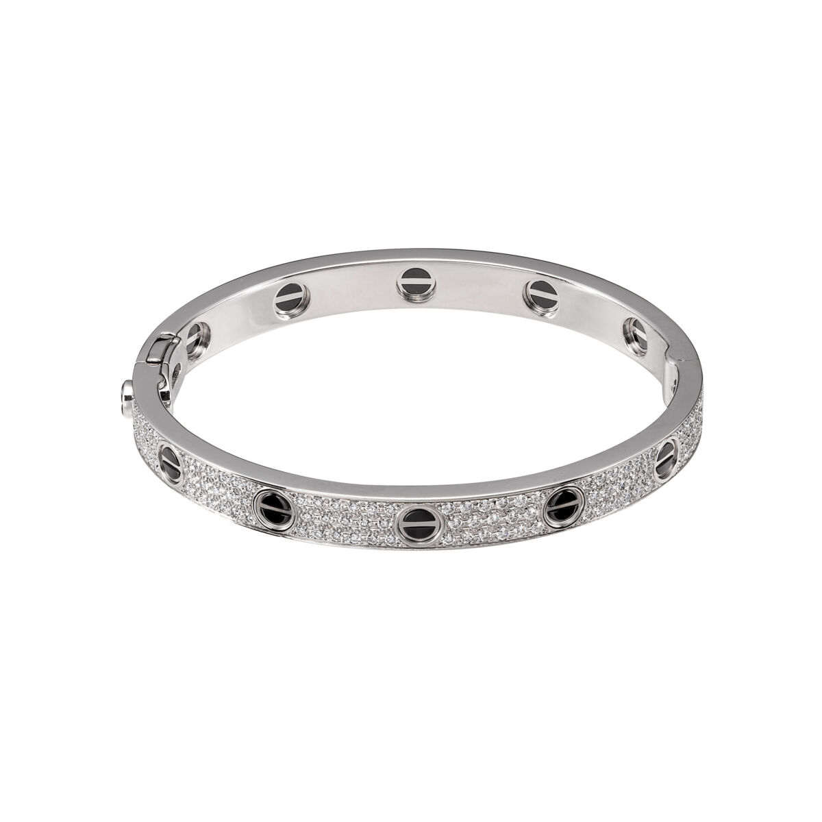 Cartier white gold and diamond-set love bracelet