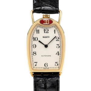 BUGATTI YELLOW GOLD RADIATOR GRILL WRISTWATCH CIRCA 1990
