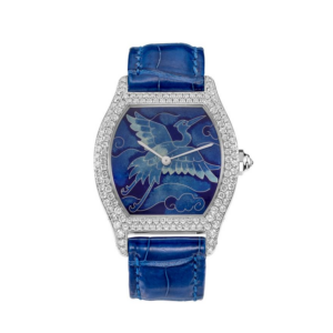CARTIER TORTUE WITH ENAMEL CLOISONNE DIAL