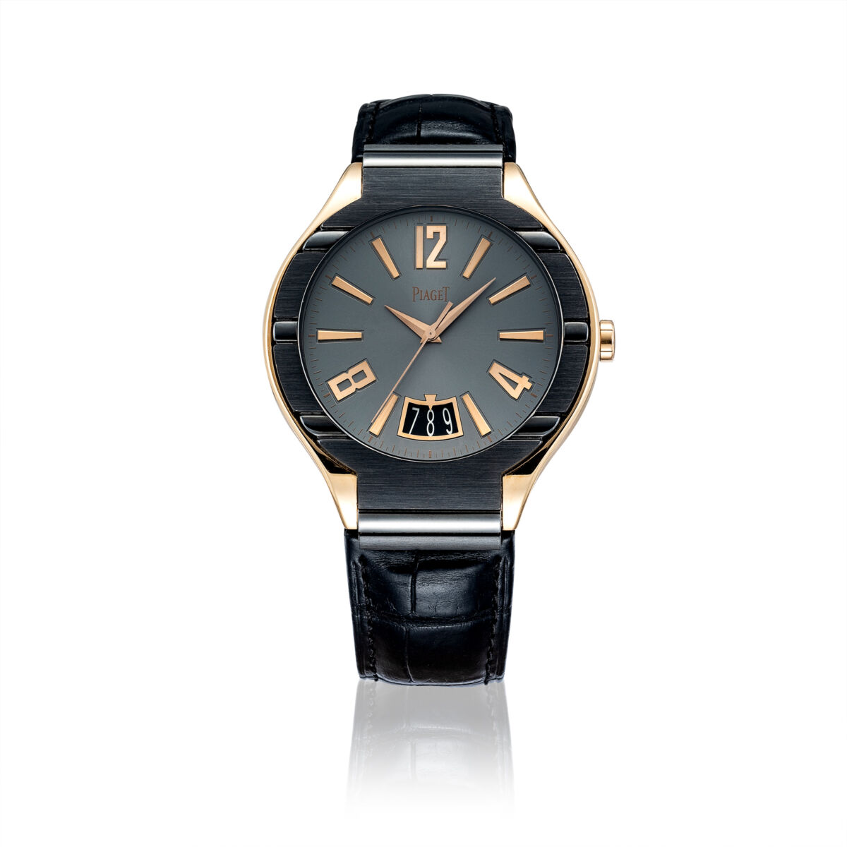 Piaget Grande Polo 18K 伯爵玫瑰金與鈦金屬腕錶