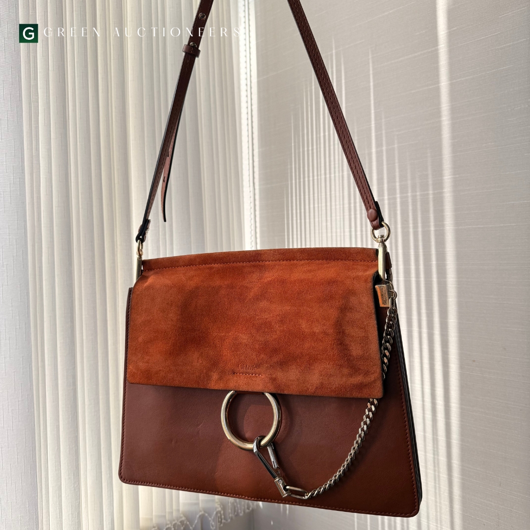 Chloe Faye Brown Shoulder Bag Medium