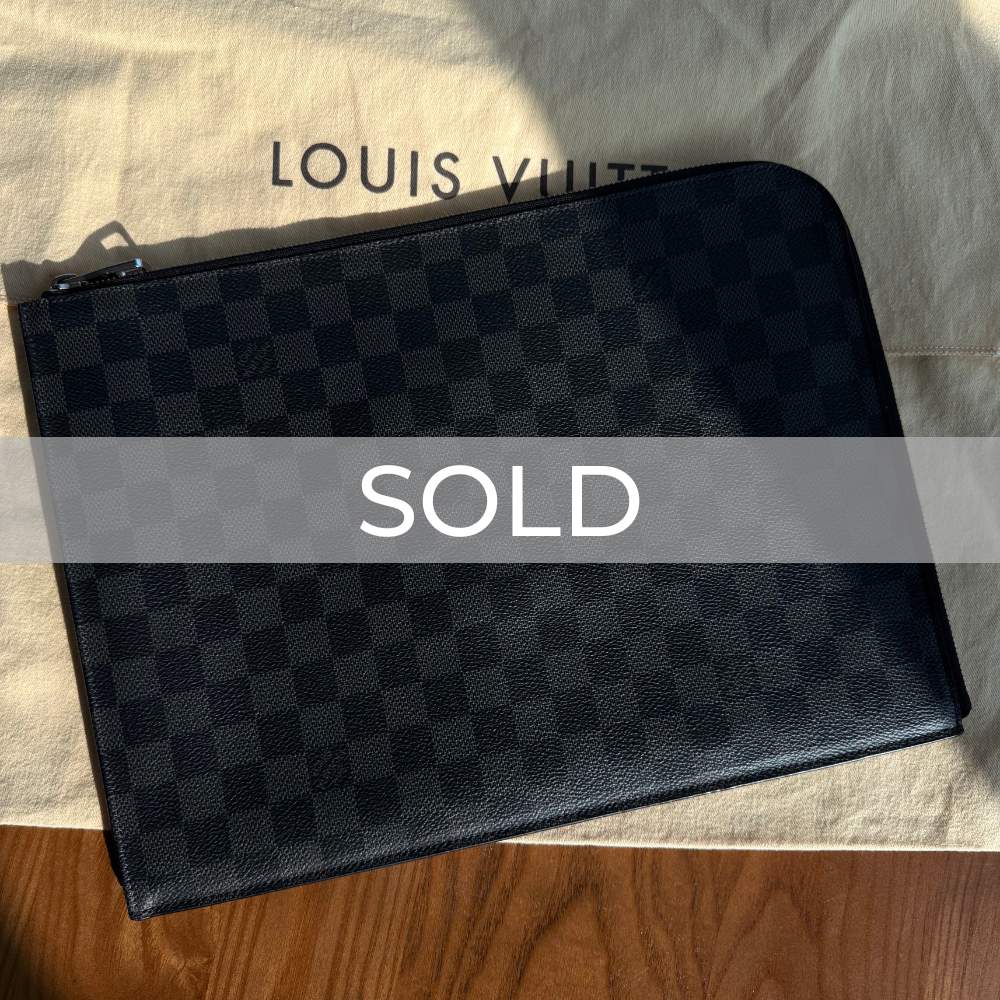 Louis Vuitton Damier Graphite Pochette Jour GM clutch bag