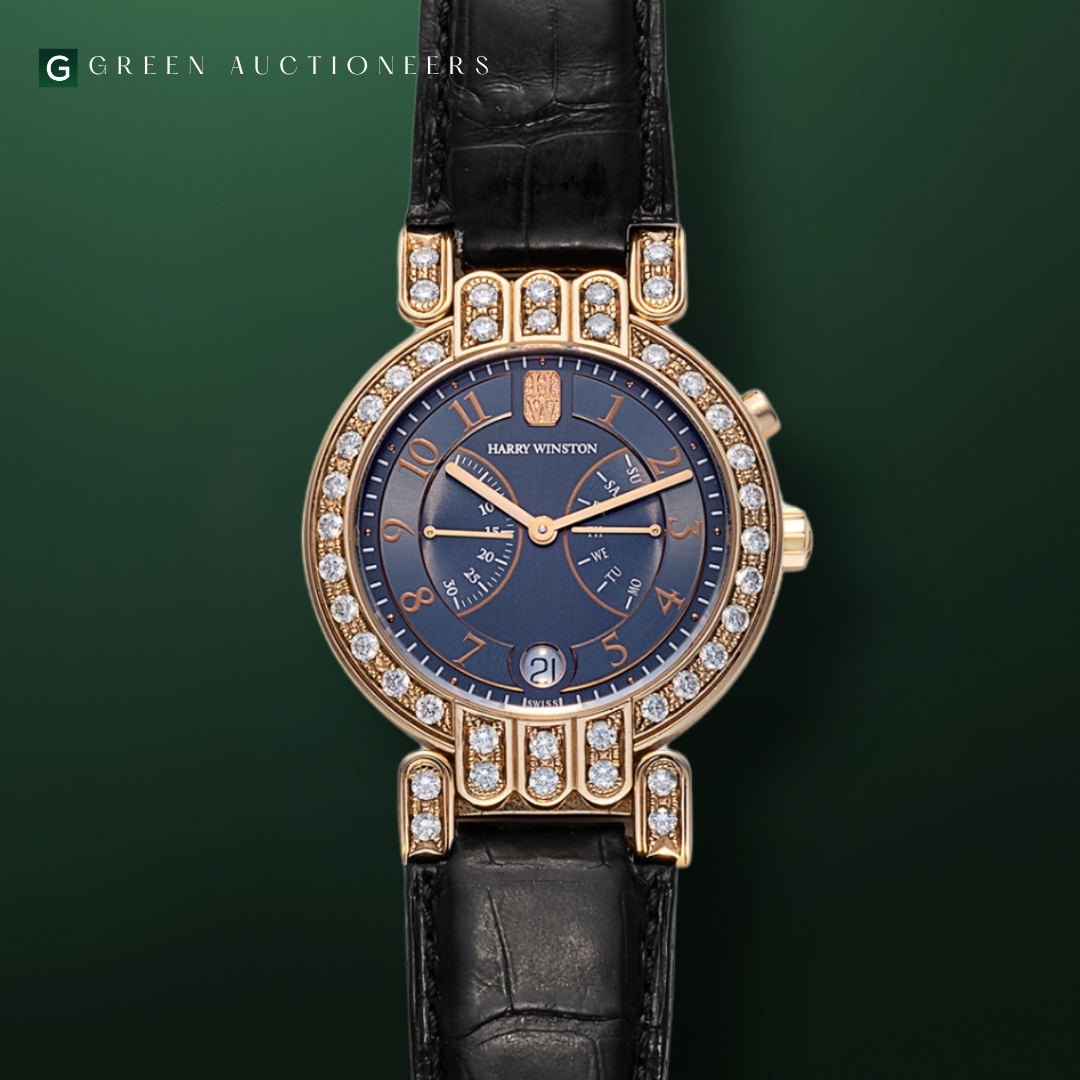 Harry Winston 海瑞溫斯頓 Premier Excenter 雙逆跳 18K 玫瑰金鑽石腕錶 Ref. 200 MAB 137R