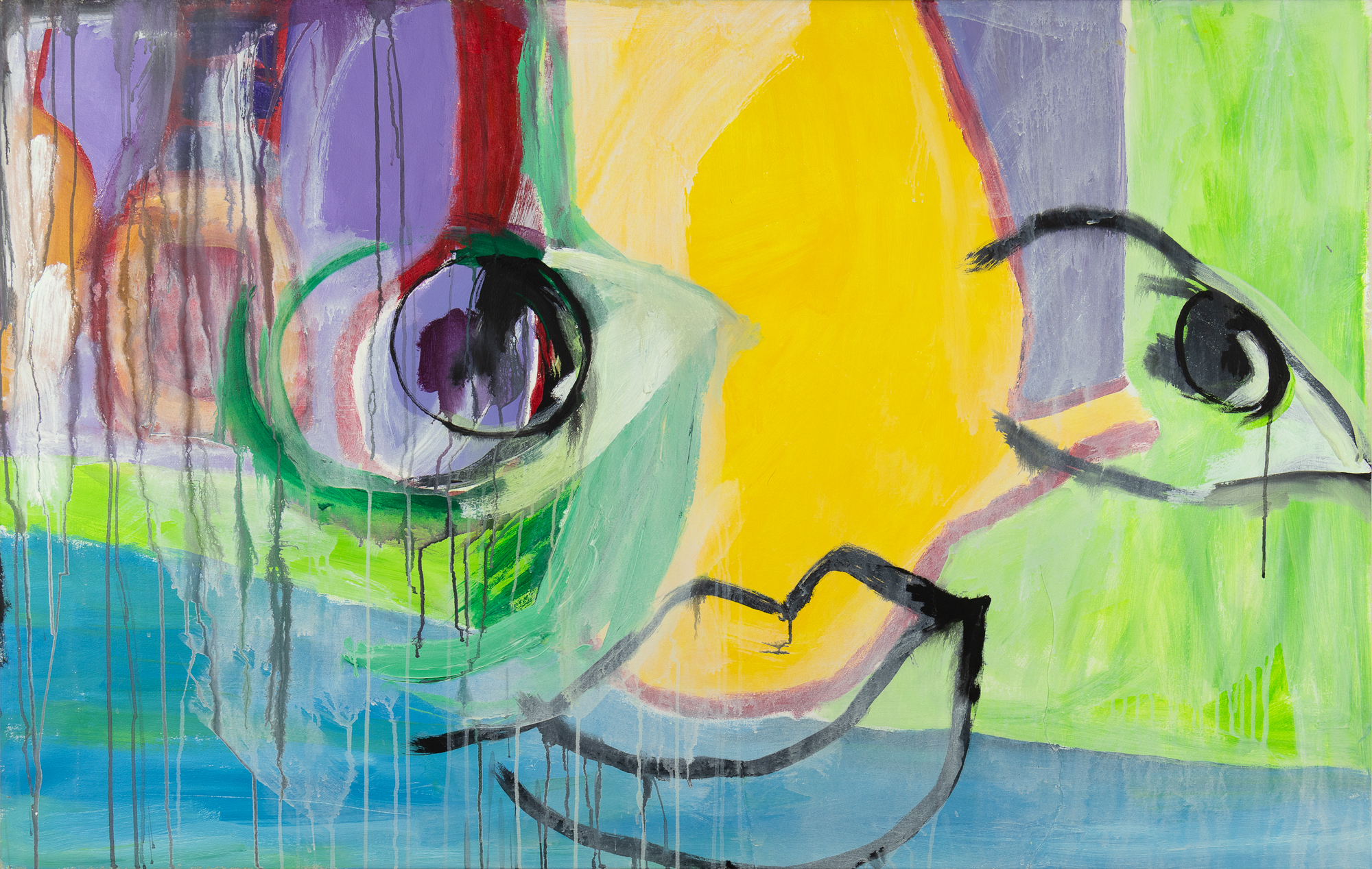 Harold Garde (1923-2022) Springtime acrylic on canvas 42 x 66