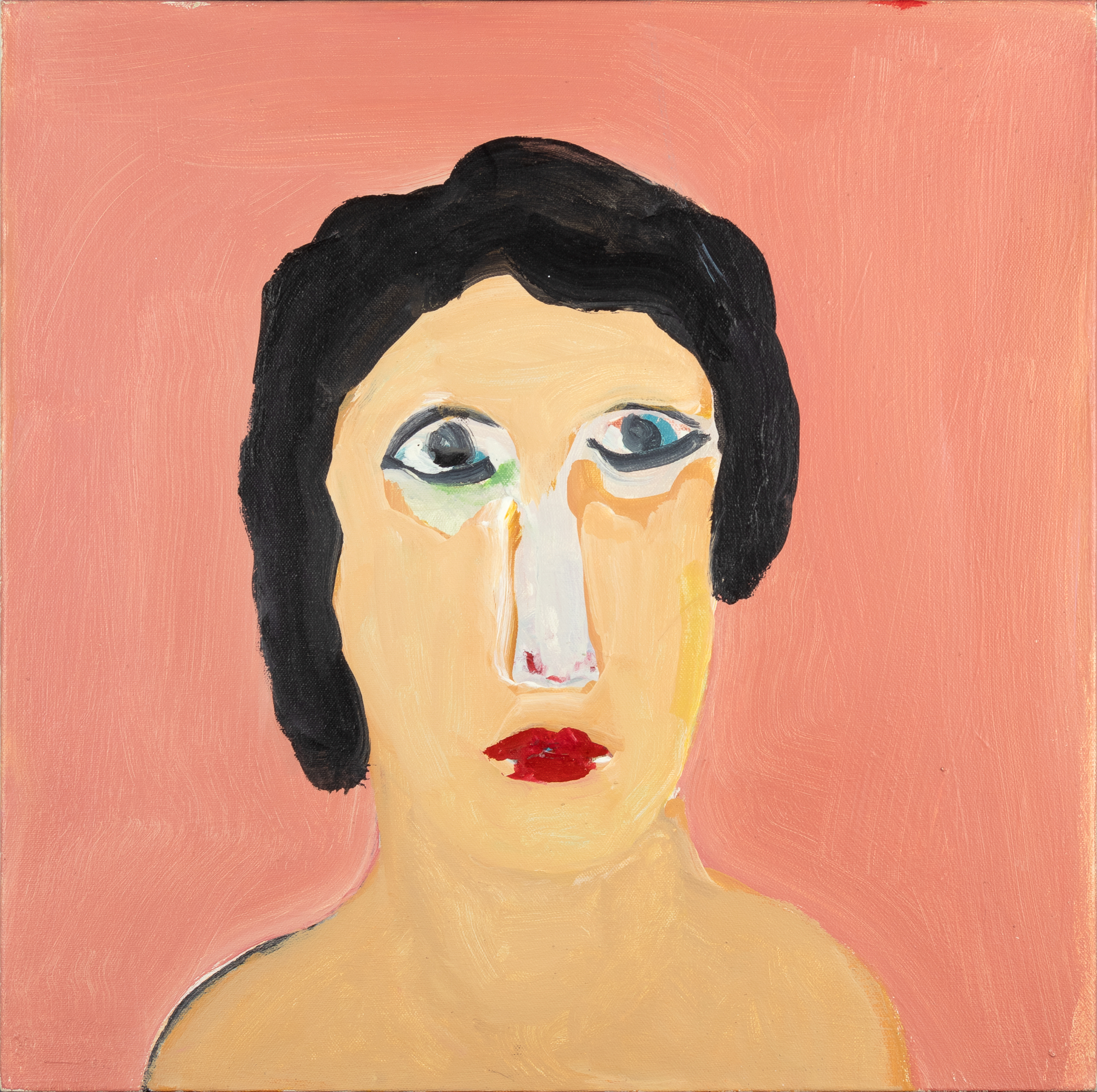 Harold Garde (1923-2022) Pink Wall, 2013 acrylic on canvas 20 x 20
