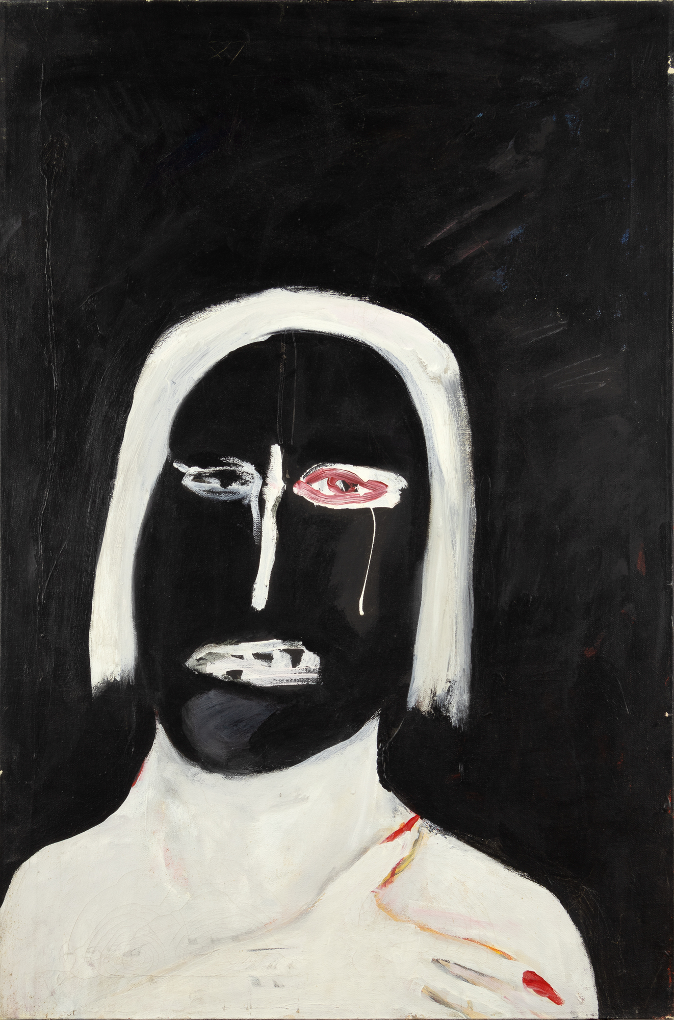 Harold Garde (1923-2022) White Dress, 1987 acrylic on canvas 36 x 24