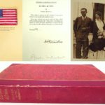 1928 Signed Amelia Earhart Book, 20 HRS. 40 MIN. Hand-Signed 1st Ed. With ‘Friendship’ Flag . SOLD FOR $2,304