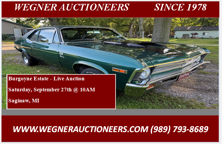 Butch Burgoyne Estate – Saturday September 27th @10AM – Live Auction – Saginaw, MI